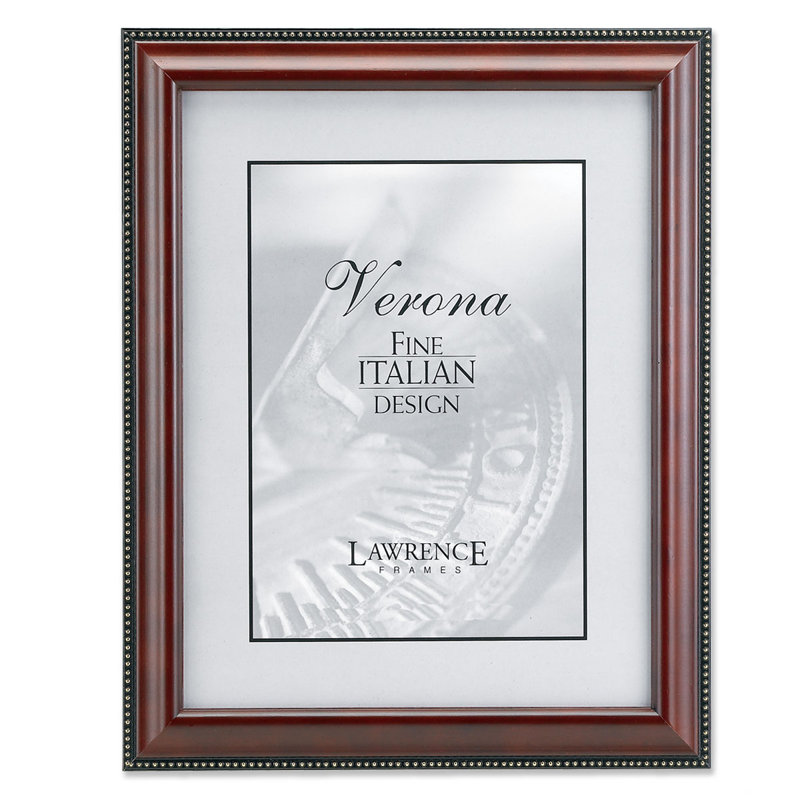 Walnut Wood Beaded Picture Frame, 4" x 6"