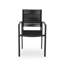 Chaise de salle à manger d'extérieur moderne en aluminium avec siège en corde (ensemble de 2)-298877719