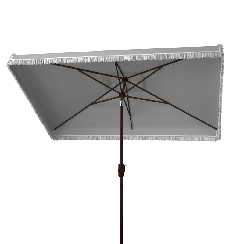 Parasol de marché rectangulaire 6,5 pi x 10 pi Keesee, Gris