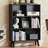 7 Cube Bookshelf, 3 Tier Modern Bookcase With Legs, Wood Cubeicals Organizer Storage Open Shelves, Retro Display Book Shelf, Freestanding Short Book Case For Bedroom,Living Room,Office-1887888320
