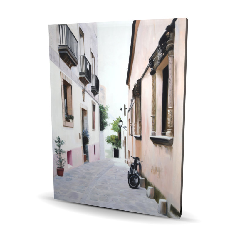 Ibiza Island Grey Scenic Canvas | Home Decor Art Print