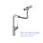 360° Pull-Down Kitchen Faucet With 4 Spray Modes, Brushed Nickel
