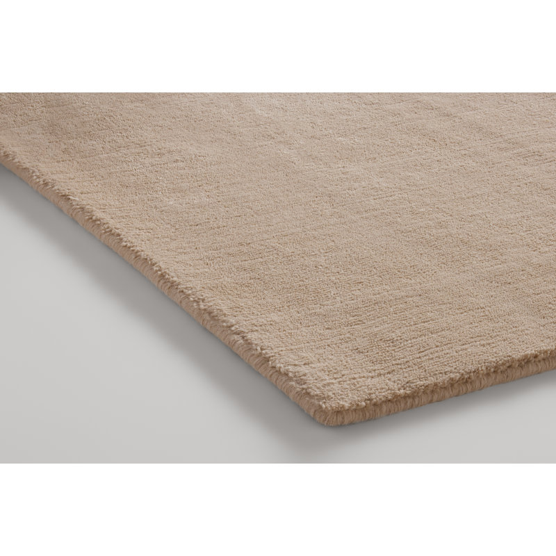Filtered Out Wool Area Rug in Blush, Rectangle 6' x 9'