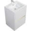 Meuble-lavabo autoportant avec lavabo en résine de qualité supérieure pour salle de bain moderne