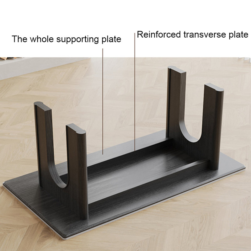 Explosion-Proof Rock Board Dining Table Set, 29.52"H x 62.99"L x 31.49"W