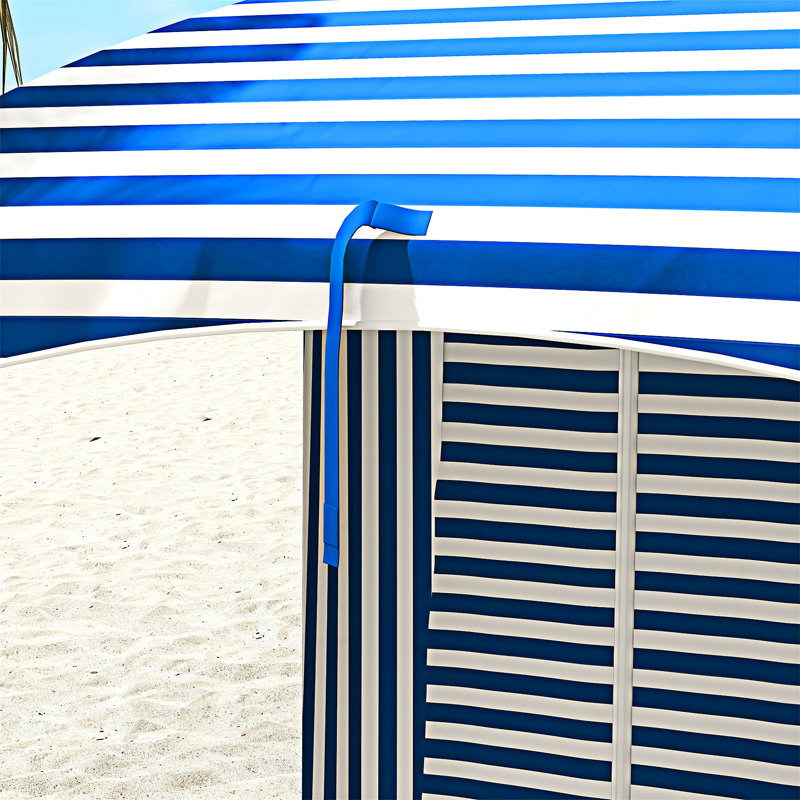 Cabana d'extérieur à volants avec murs Outsunny