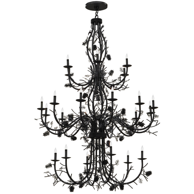 Rustic Lodge 24 - Light Chandelier