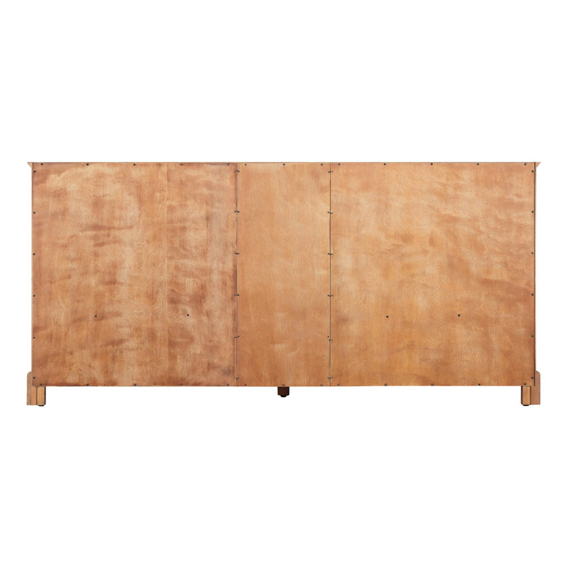 Quen 72" Driftwood Brown Double Vanity with Carrara Marble Top