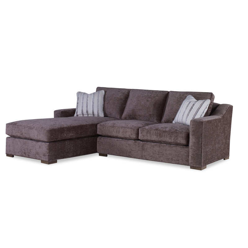 Armanti Chaise Sectional, Left Hand Facing, City Light, White Polyester 71608L11