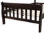 Lit plateforme simple en bois avec tête et pied de lit-1325124576