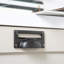 Hammer & Tongs - Filing Cabinet Cup Handle with Card Frame - W100mm x H50mm - Brass