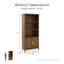 Bibliothèque ajustable en bois massif Bugrane