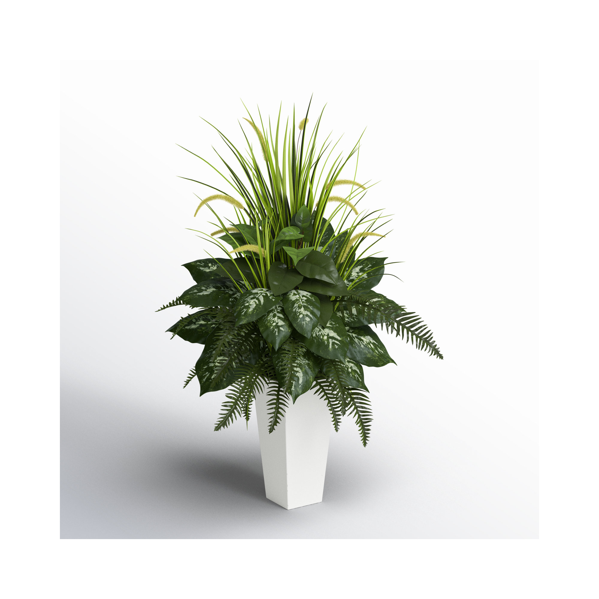 32.75" Artificial Fern Plant in Planter