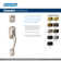 Camelot Handleset with Deadbolt and Accent Door Lever and Rosette