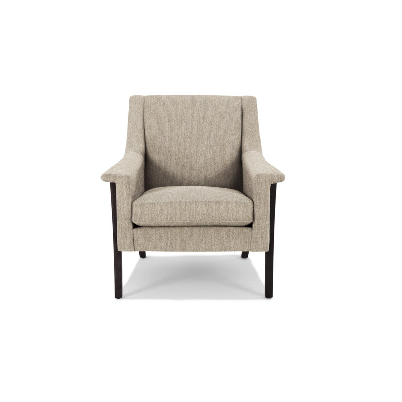 Fauteuil Arlo, Wengé, Polypropaline riz brun