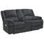 Causeuse inclinable à accoudoirs coussinés de 78 po Dametris-663090799