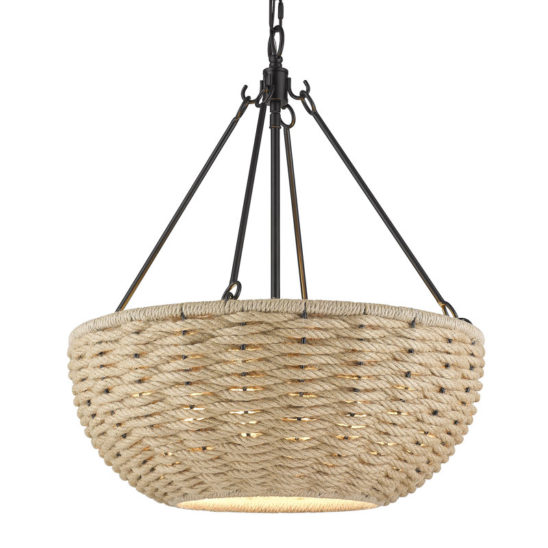 Luminaire suspendu 4 lumières Rippeon