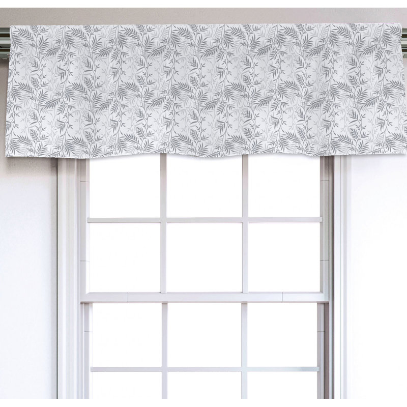 Sateen Pattern Ruffled Window Valance