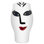 Vase de table en verre blanc 9,83 "Open Minds