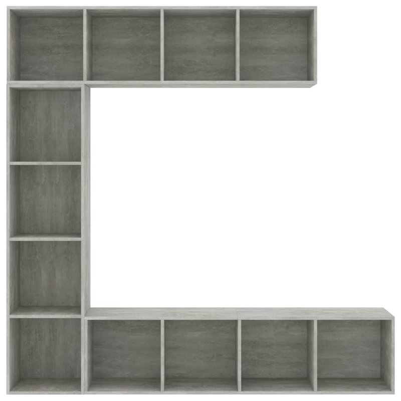 Gratiano TV Stand for TVs up to 65", Concrete Grey
