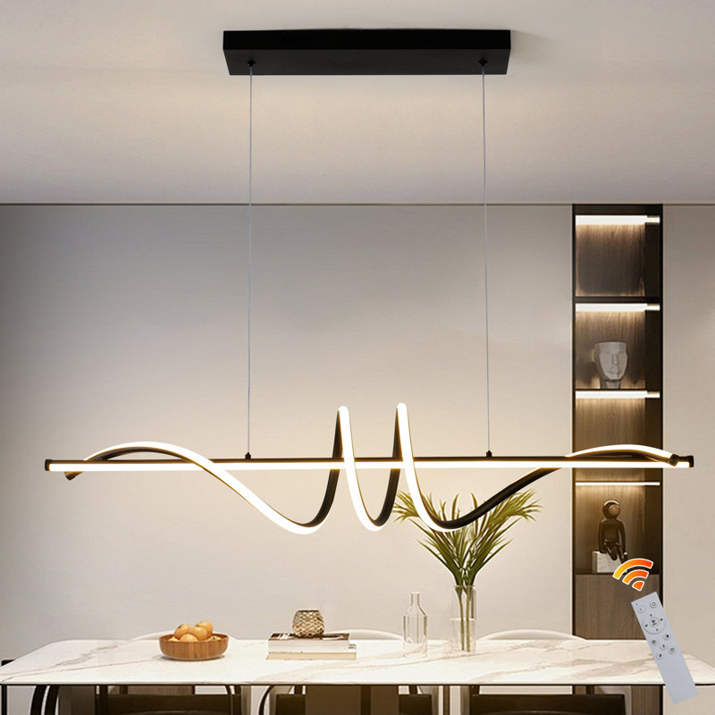 Luminaire suspendu pour îlot de cuisine à 1 lumière DEL Annn Annm
