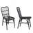 Outdoor PE Wicker Patio Dining Chairs-1645332899