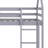 Twin Over Twin House-Shaped Rubber Wood Floor Bunk Bed – Ladder & Guardrails Included-162194484