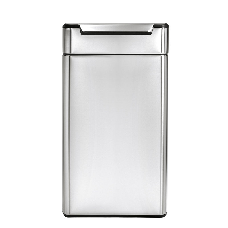 Simplehuman 40L Rectangular Touch-Bar Bin, Brushed Stainless Steel