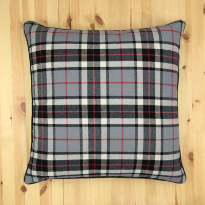 Edinburgh Plaid Plaid Cotton Reversible Throw Pillow