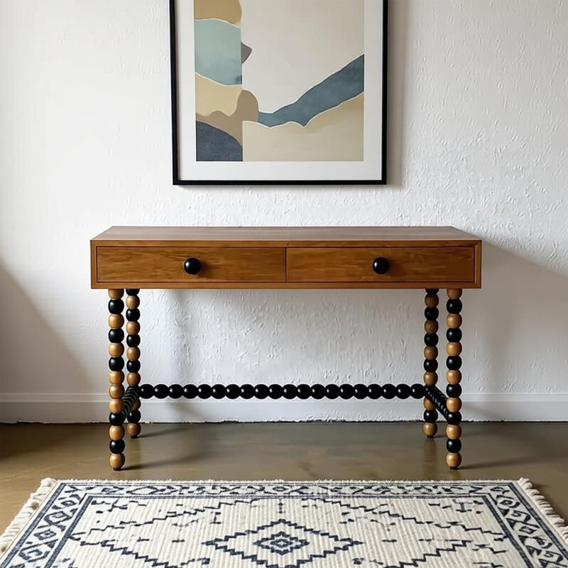 Console artistique en bois de style français