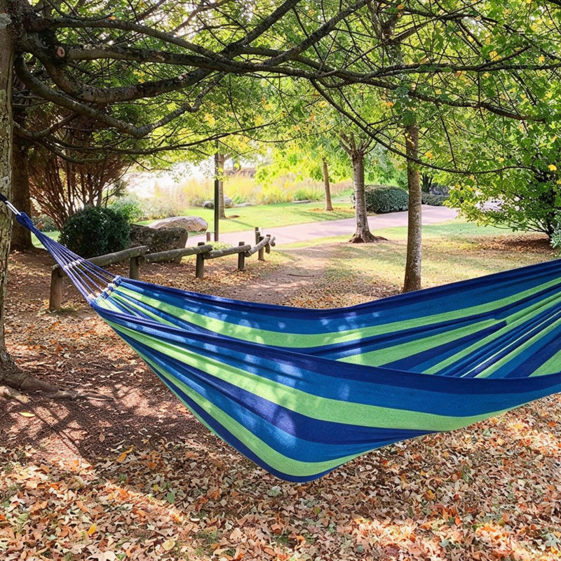 Cotton 270 x 150 cm Hammock Comfortable Fabric with Tree-friendly Straps