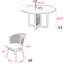 Ensemble de table de salle à manger japonais en bois massif