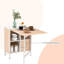 Rezac Extendable Metal Base Dining Table