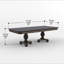 Table de salle à manger extensible 1 pièce avec 2 feuilles de cerisier Royal