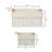 Callan Vintage Industrial Handmade Wire Metal Nesting Storage Baskets with Wood Handles and Fabric Liner (Set of 3)-118530788