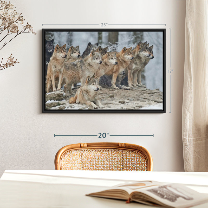 " Wild Wolf Pack ", 25" H x 17" W