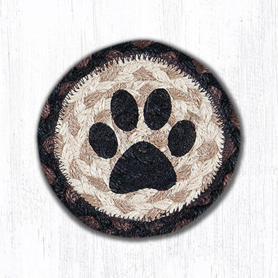  IC-313 Cat Paw Printed Coaster 5"x5"
