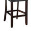 Tabouret de bar cappuccino et noir (ensemble de 2)
