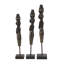 Ensemble de 3 statues en bois Eisner