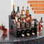 4-Tier Wood Display Shelf, Black Modern Bottle Organizer, Countertop Bar Stand For Liquor, Coffee Syrup
