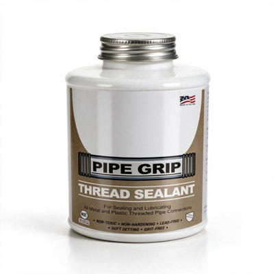 SUPPLYGIANT Gold Thread Sealant 16 oz Pipe Thread Compound with NSF Certification Non Toxic Formula Industrial Grit