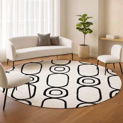Machine Washable Indoor/Outdoor Skiljo ACN2344 Geometric Rug