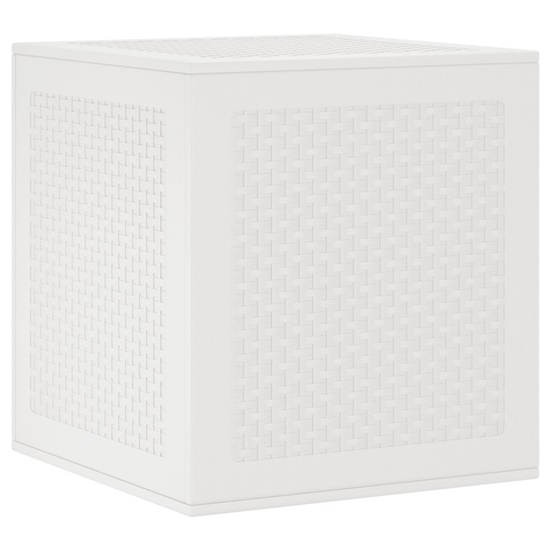 vidaXL Storage Box White 21.65 x 20.87 x 22.44 in Polypropylene, White