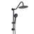 10" Rain Shower Head And Handheld - Matte Black Metal Wall Mounted System With Relaxing Experience
