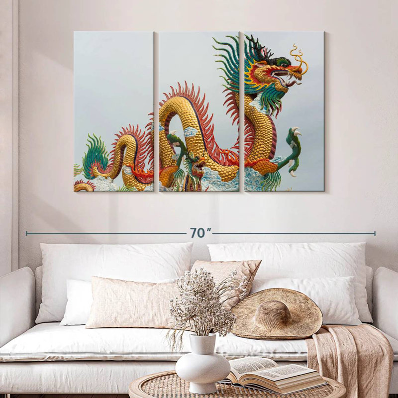 Dragon coréen Kelan, H 32 po x l 50 po