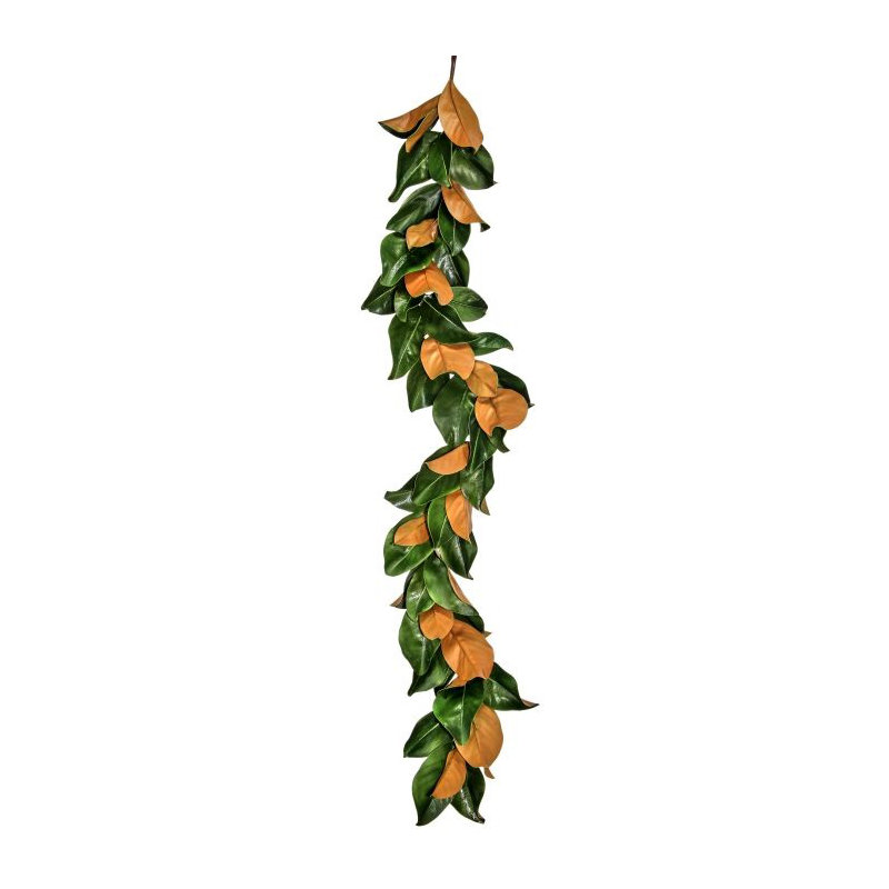 Eva 55" Faux Natural Touch Magnolia Leaf Garland