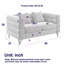 Canapé modulaire surdimensionné de 60 pouces à 2 places, canapé modulaire en tissu Comfort-112614224