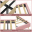 Structure de lit simple avec tête de lit tapissier ronde, conception en forme d'arche, rose doux, lattes de bois, aucun sommier requis, mobilier de chambre moderne-1657995377-1657995381