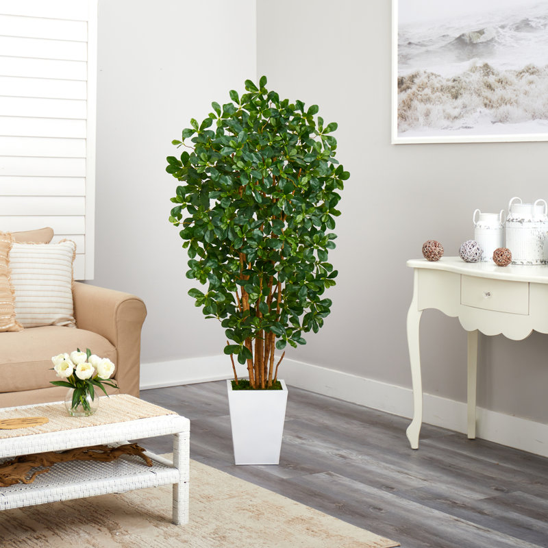 66'' Faux Olive Tree Tree in Metal Planter