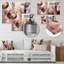 Yeagertown Pink Gold Lines Scenery II - Modern Shapes Transitional Metal Wall Décor-427007707